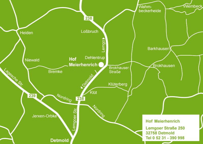 Anfahrtskizze Hof Meierhenrich