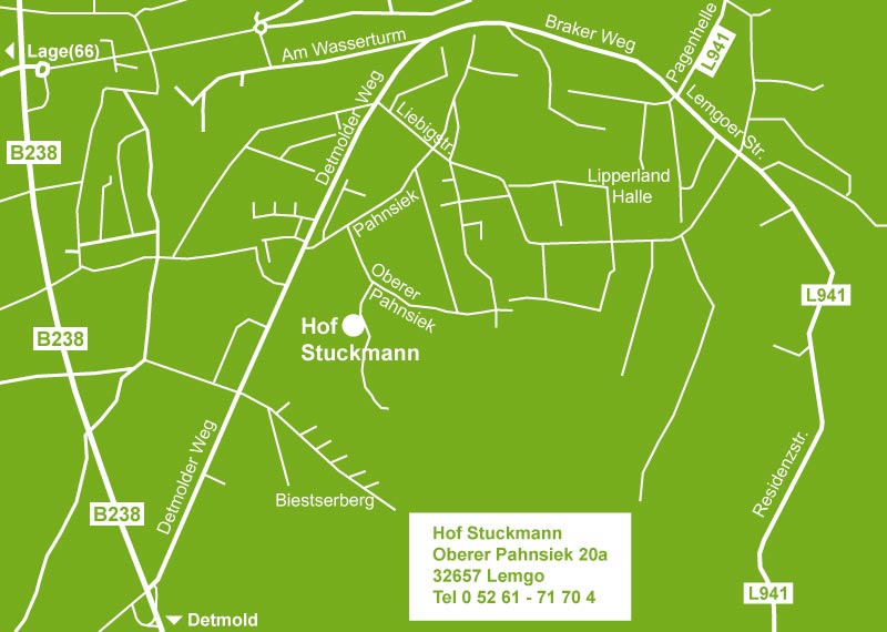 Anfahrtskizze Hof Stuckmann